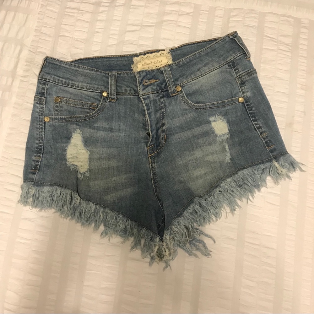 Denim shorts